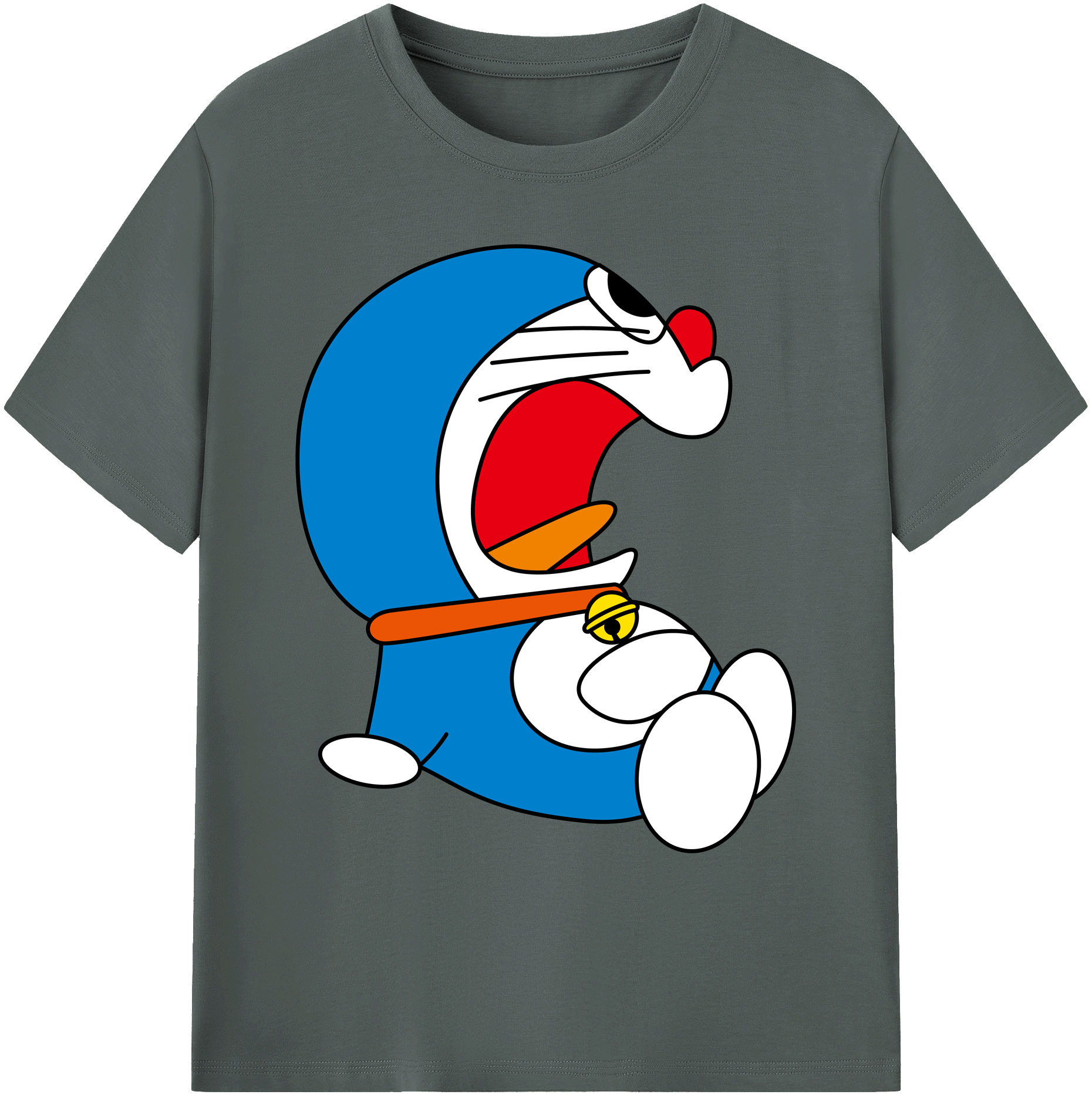 （画像用） ドラえもん Doraemon 綿100％ メンズ半袖Tシャツ｜肌触りやわらか＆通気性